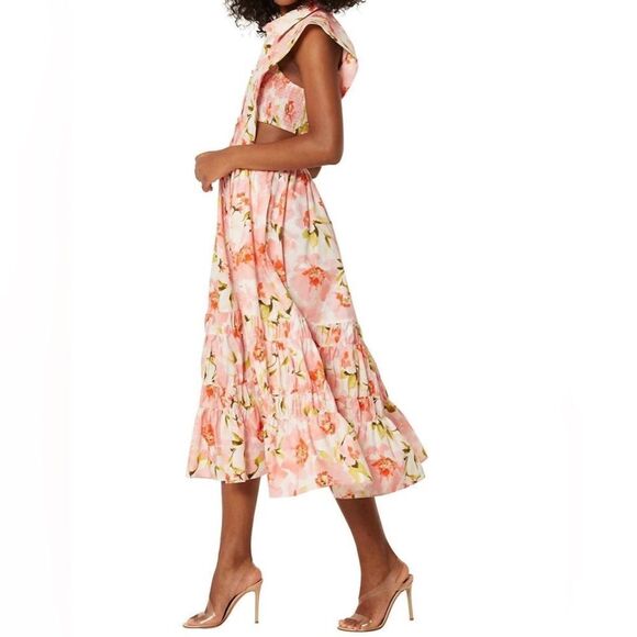 MISA Nicole Dress In Blushing Flora - Picture 2 of 6
